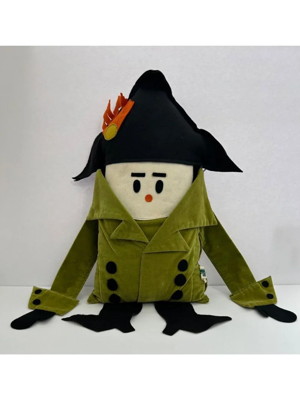 1960s Brentwood Originals Pillow Gang Napoleon Plush Velvet Kitsch Rare Pop-art